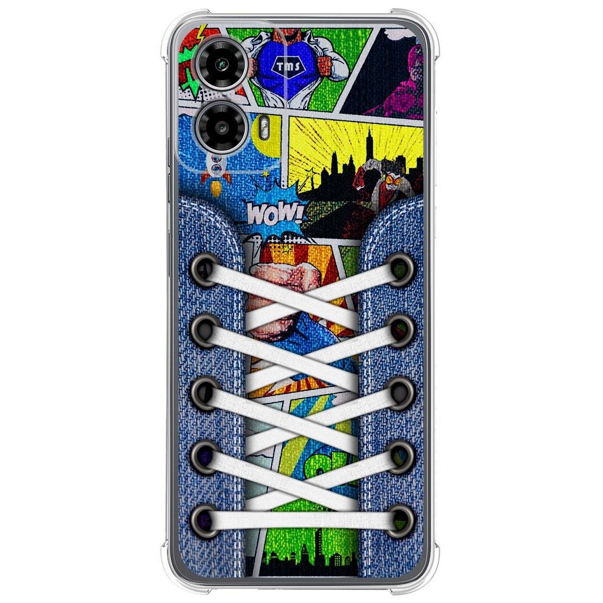 Funda Silicona Antigolpes para Motorola Moto G34 5G diseño Zapatillas 14 Dibujos