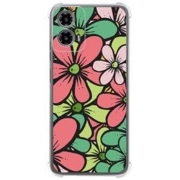 Funda Silicona Antigolpes para Motorola Moto G34 5G diseño Flores 02 Dibujos