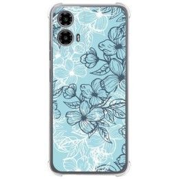 Funda Silicona Antigolpes para Motorola Moto G34 5G diseño Flores 03 Dibujos