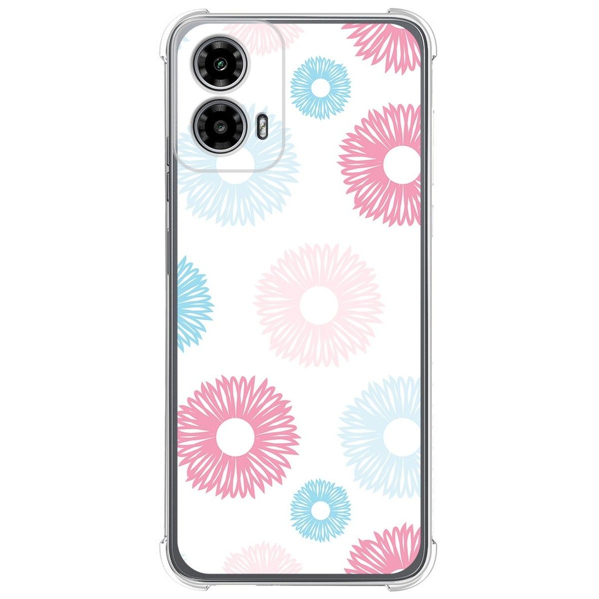 Funda Silicona Antigolpes para Motorola Moto G34 5G diseño Flores 06 Dibujos