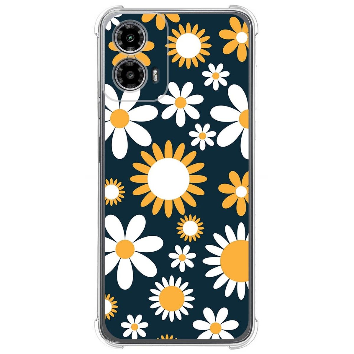 Funda Silicona Antigolpes para Motorola Moto G34 5G diseño Flores 08 Dibujos