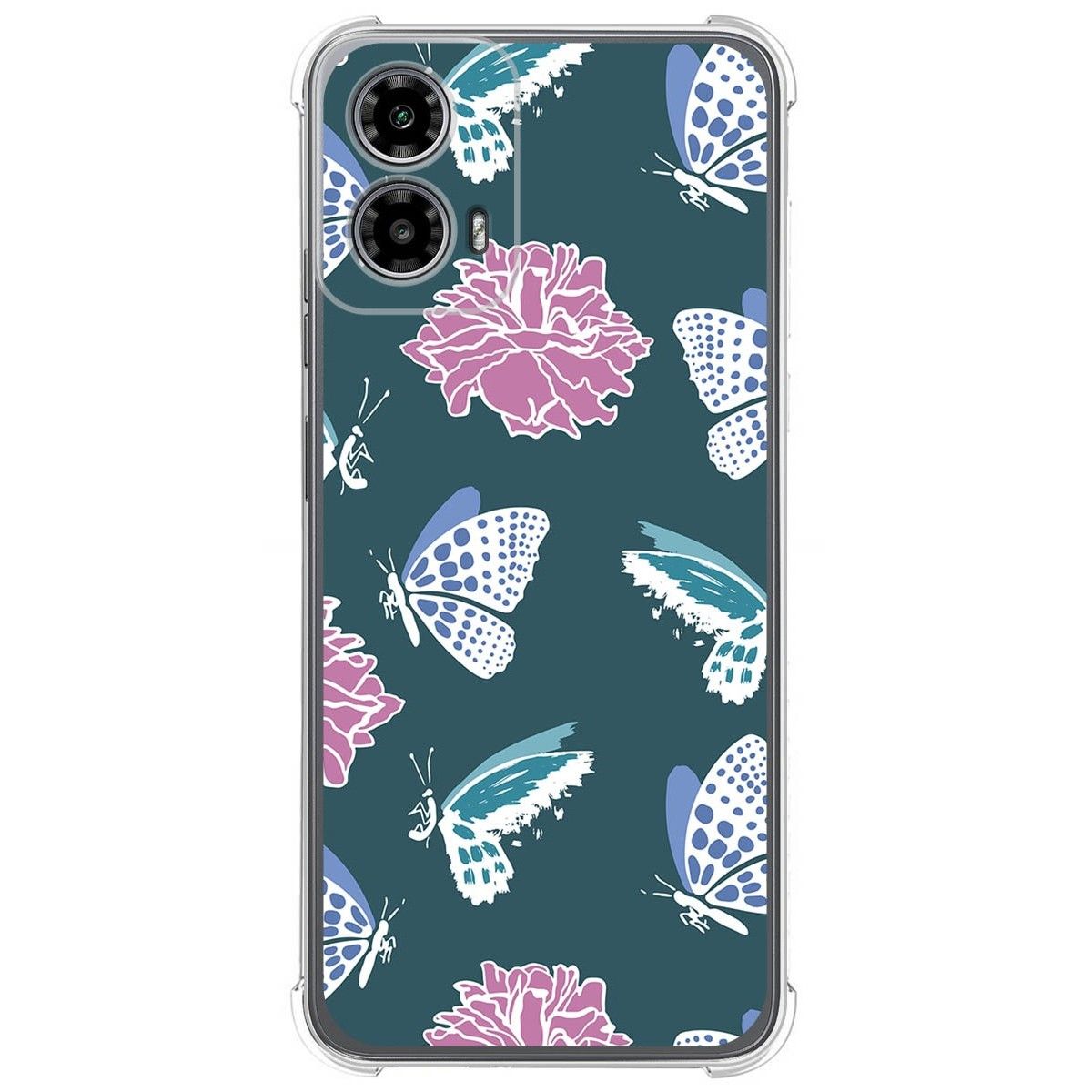 Funda Silicona Antigolpes para Motorola Moto G34 5G diseño Flores 10 Dibujos