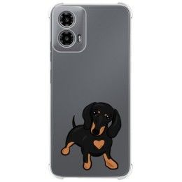 Funda Silicona Antigolpes para Motorola Moto G34 5G diseño Perros 04 Dibujos