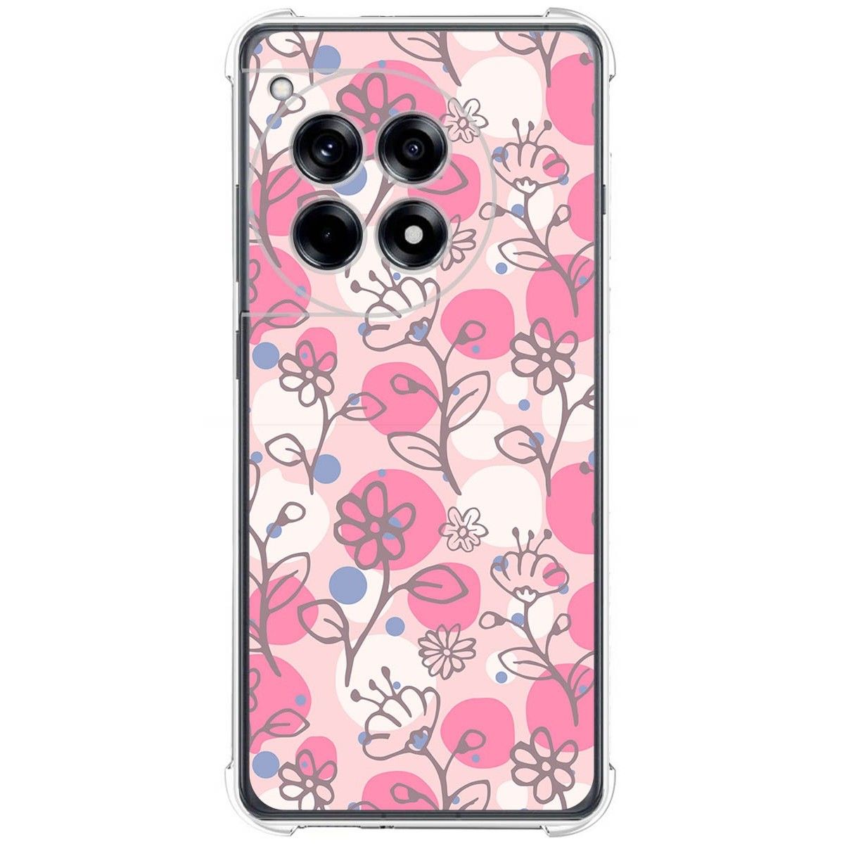 Funda Silicona Antigolpes para Oneplus 12R 5G diseño Flores 07 Dibujos