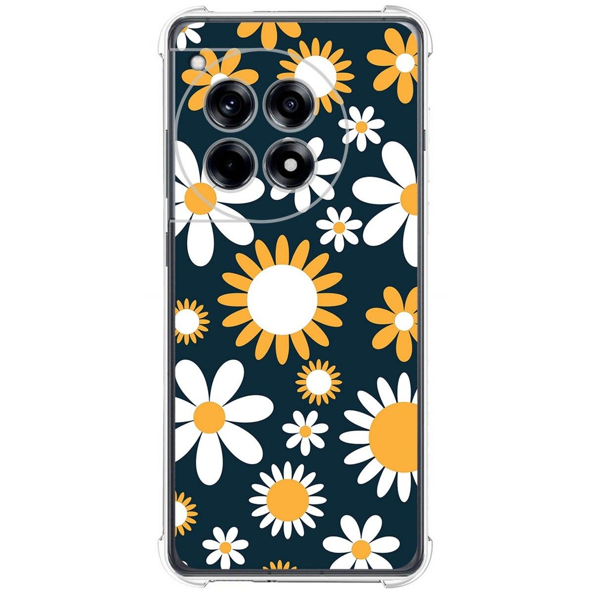 Funda Silicona Antigolpes para Oneplus 12R 5G diseño Flores 08 Dibujos