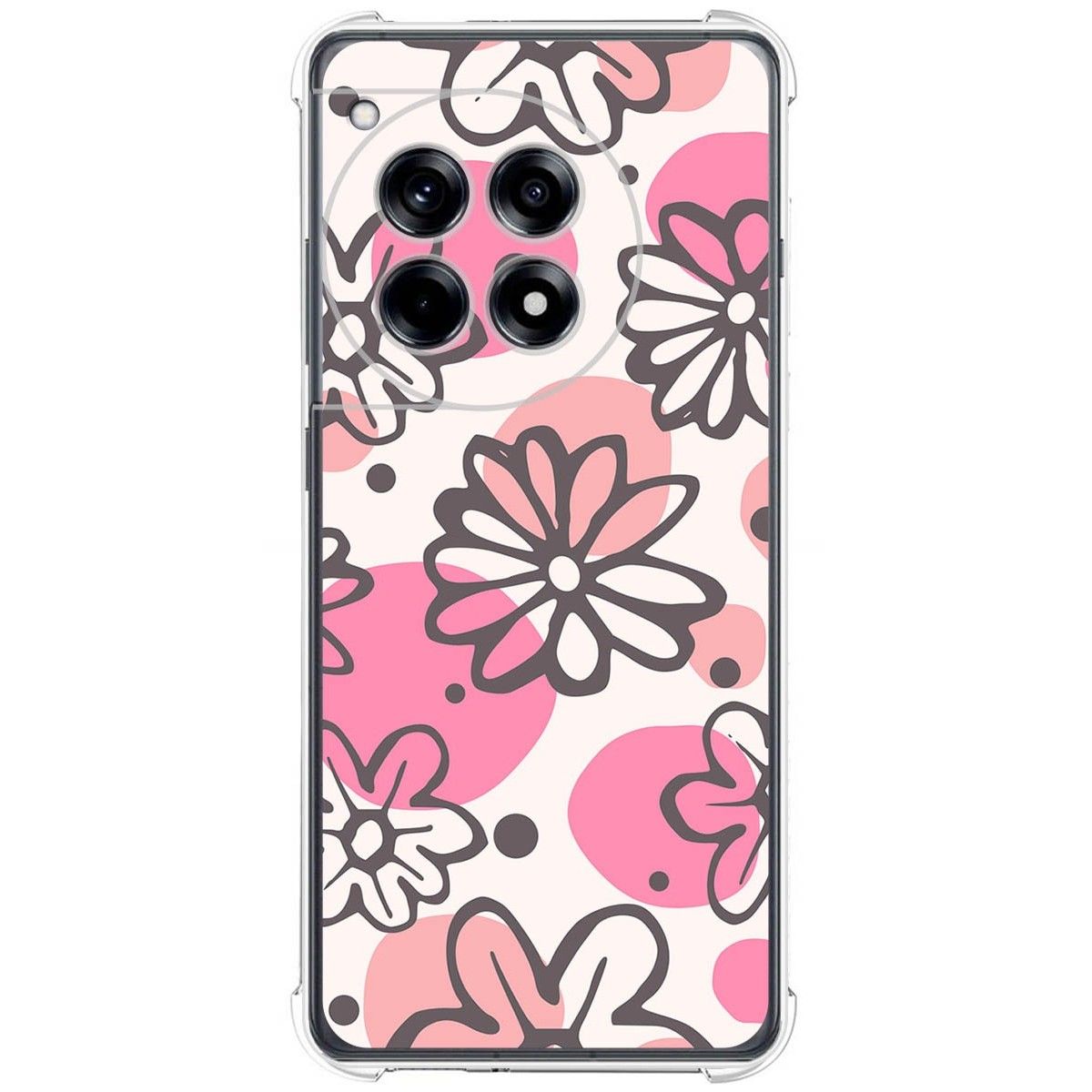 Funda Silicona Antigolpes para Oneplus 12R 5G diseño Flores 09 Dibujos