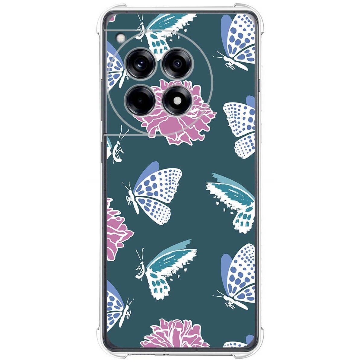 Funda Silicona Antigolpes para Oneplus 12R 5G diseño Flores 10 Dibujos