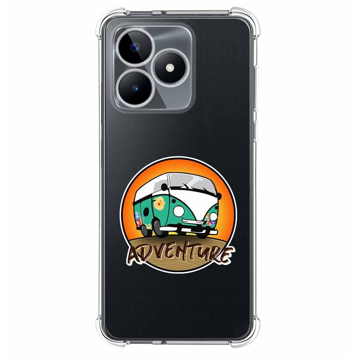 Funda Silicona Antigolpes para Realme C51 diseño Adventure Dibujos