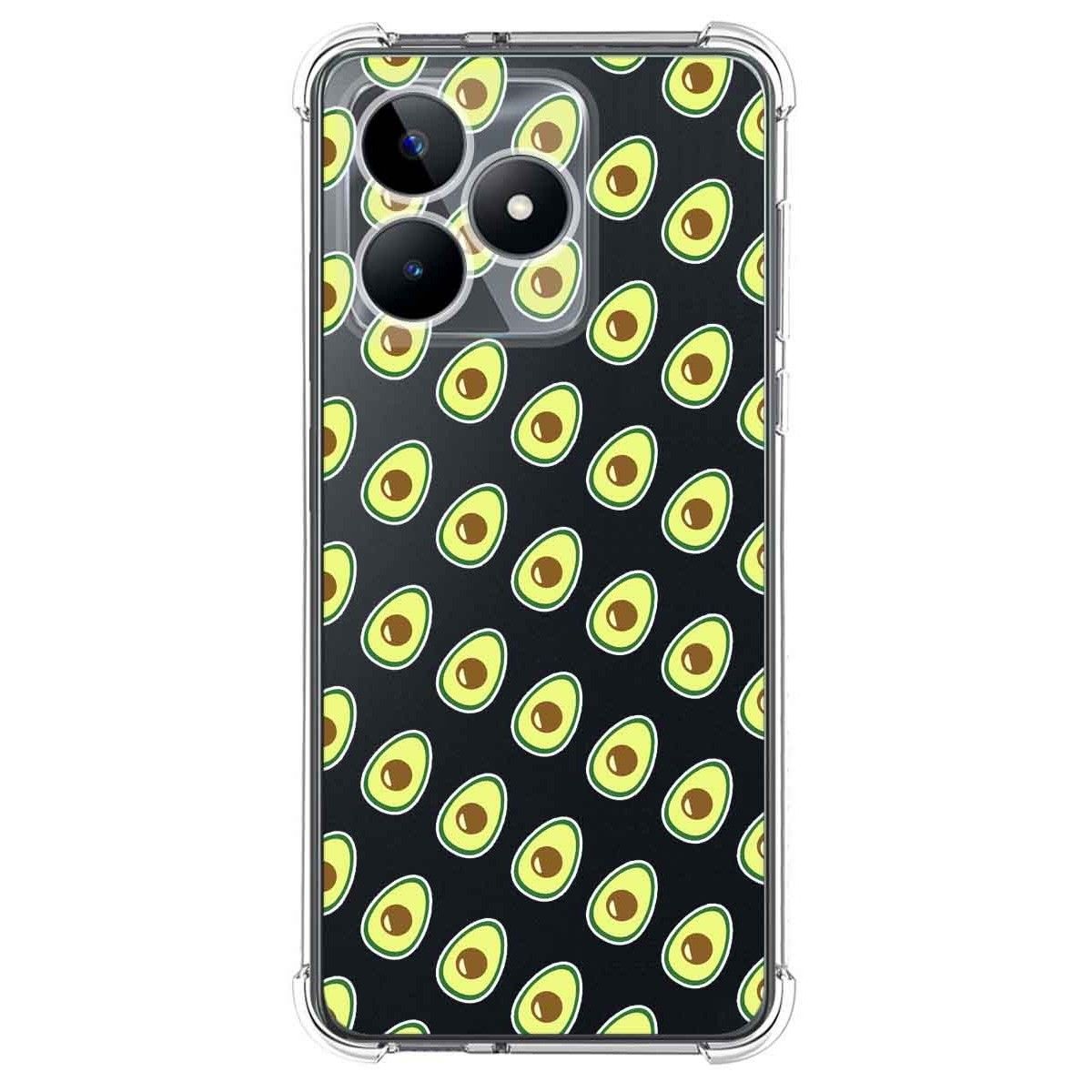 Funda Silicona Antigolpes para Realme C51 diseño Aguacate Dibujos