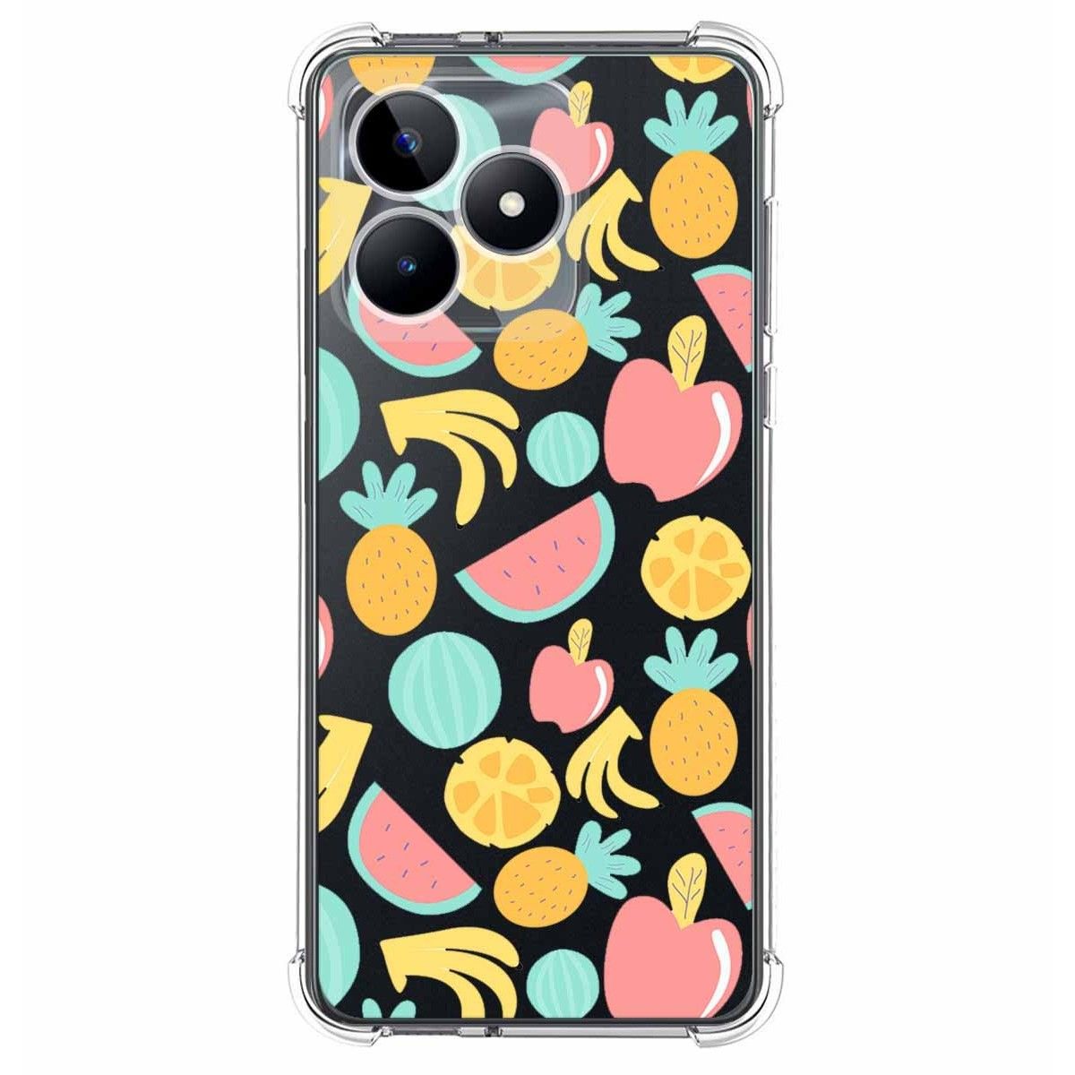 Funda Silicona Antigolpes para Realme C51 diseño Frutas 02 Dibujos