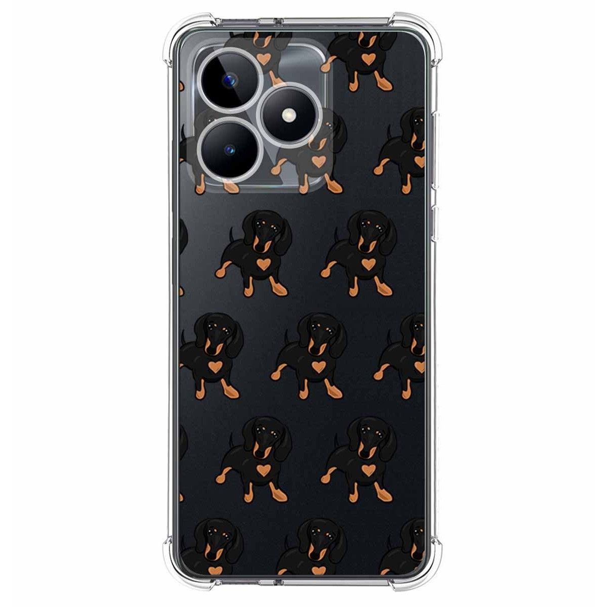 Funda Silicona Antigolpes para Realme C51 diseño Perros 10 Dibujos