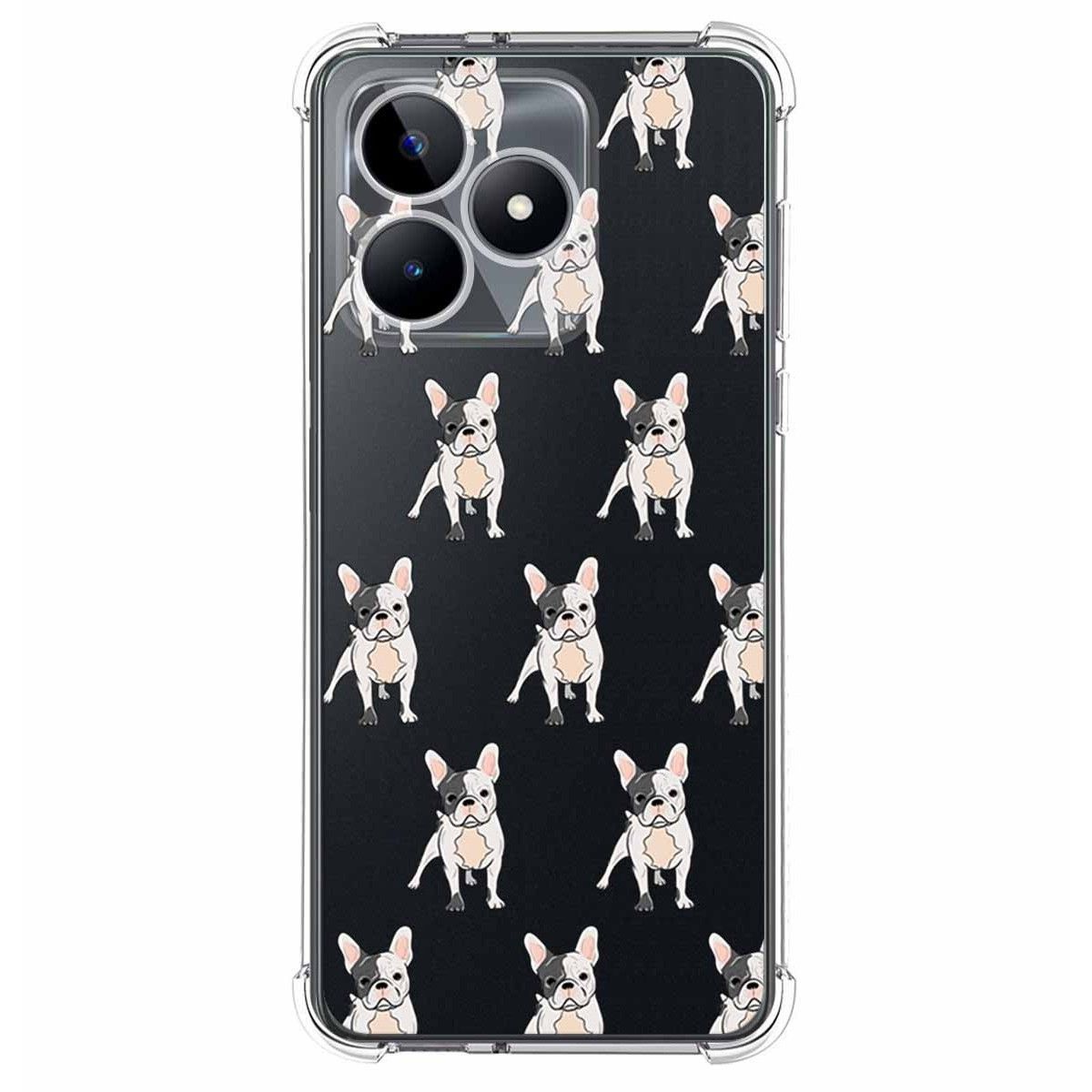 Funda Silicona Antigolpes para Realme C51 diseño Perros 12 Dibujos