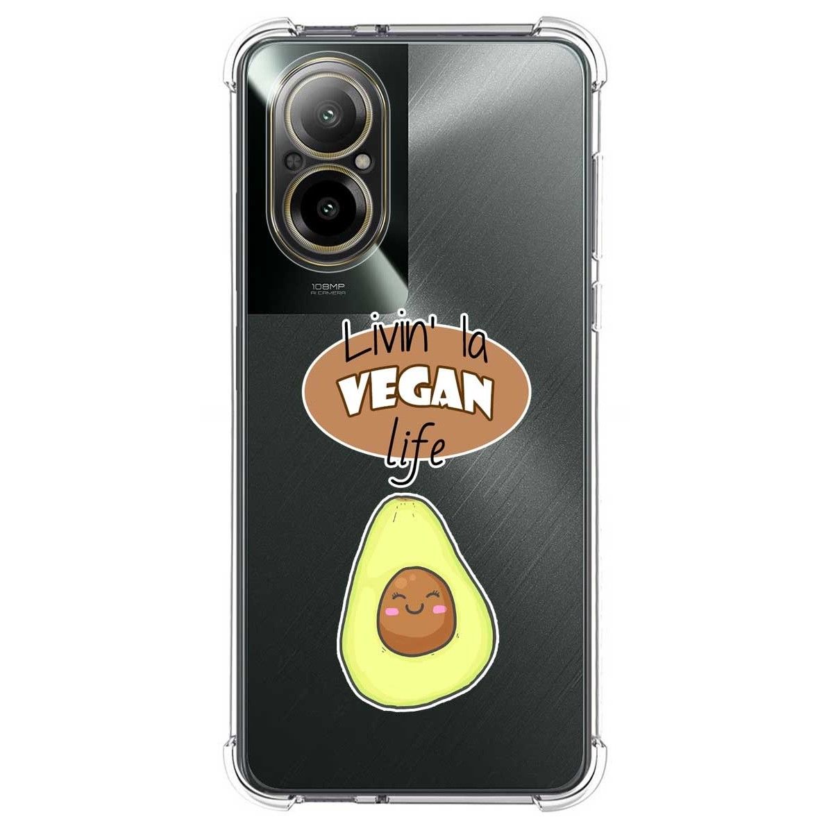 Funda Silicona Antigolpes para Realme C67 4G diseño Vegan Life Dibujos