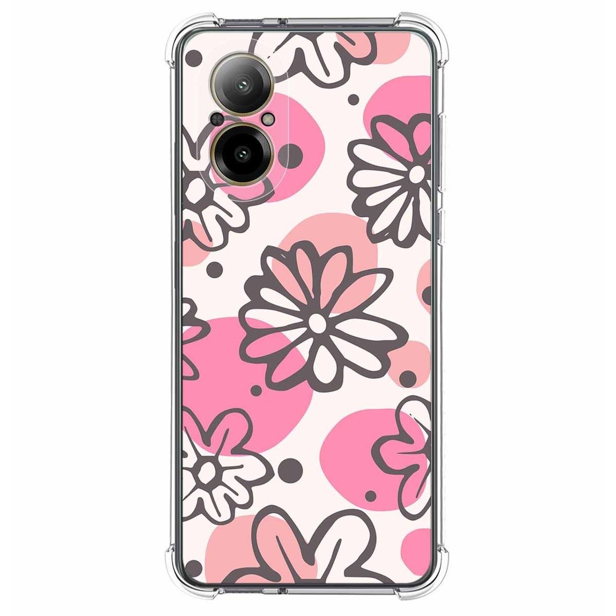 Funda Silicona Antigolpes para Realme C67 4G diseño Flores 09 Dibujos