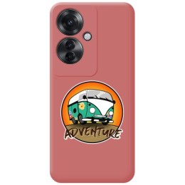 Funda Silicona Líquida Rosa para Oppo Reno 11F 5G diseño Adventure Dibujos