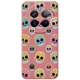 Funda Silicona Líquida Rosa para Realme 12 Pro 5G / 12 Pro Plus 5G diseño Catrina Dibujos