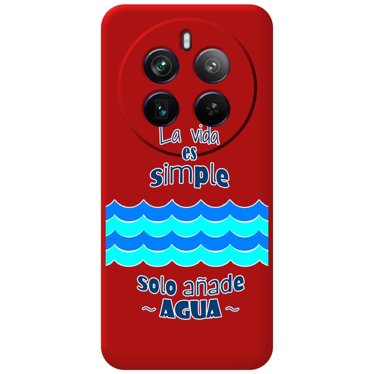 Funda Silicona Líquida Roja para Realme 12 Pro 5G / 12 Pro Plus 5G diseño Agua Dibujos