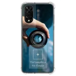 Personaliza tu Funda Silicona AntiGolpes Transparente con tu Fotografía para TCL 505 Dibujo Personalizada