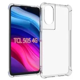 Funda Silicona Antigolpes Transparente para TCL 505