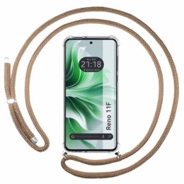 Funda Colgante Transparente para Oppo Reno 11F 5G con Cordon Camel