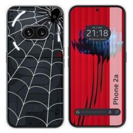 Funda Silicona Transparente para Nothing Phone 2a 5G diseño Araña Dibujos