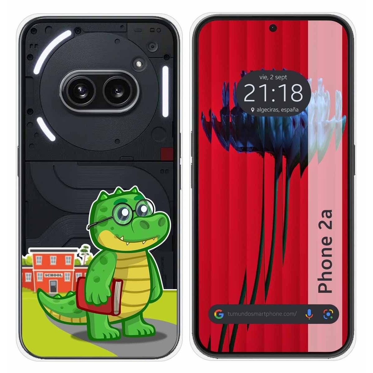 Funda Silicona Transparente para Nothing Phone 2a 5G diseño Coco Dibujos