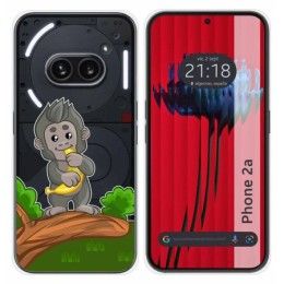 Funda Silicona Transparente para Nothing Phone 2a 5G diseño Mono Dibujos