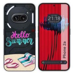 Funda Silicona Transparente para Nothing Phone 2a 5G diseño Summer Dibujos