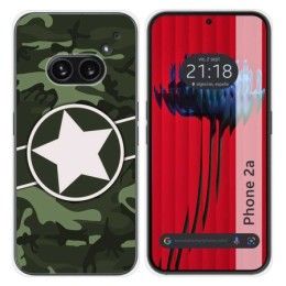 Funda Silicona para Nothing Phone 2a 5G diseño Camuflaje 01 Dibujos