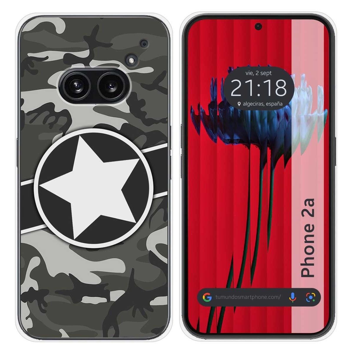 Funda Silicona para Nothing Phone 2a 5G diseño Camuflaje 02 Dibujos