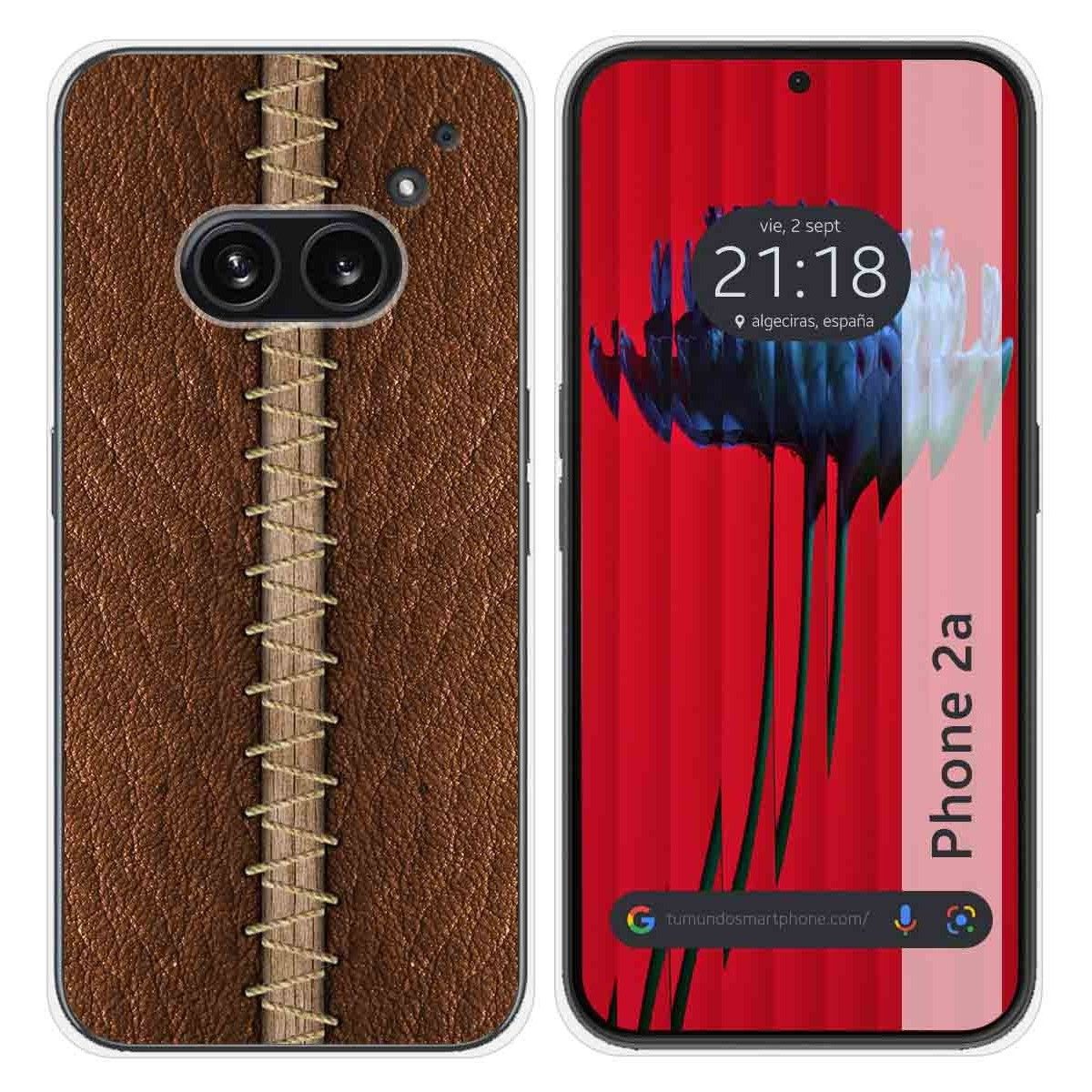 Funda Silicona para Nothing Phone 2a 5G diseño Cuero 01 Dibujos