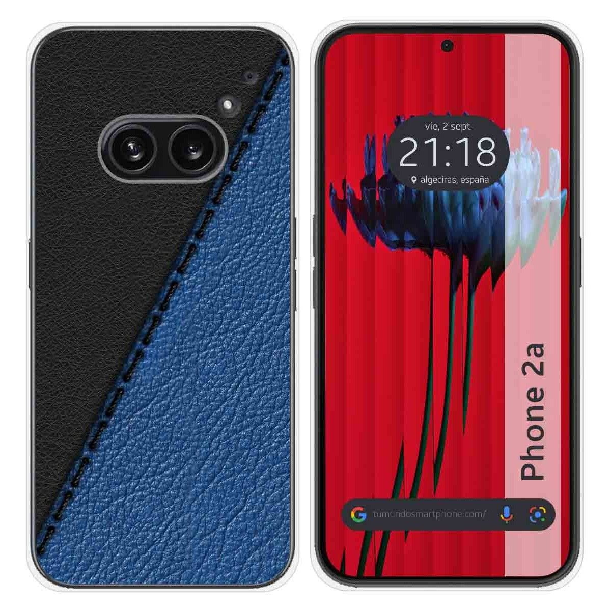 Funda Silicona para Nothing Phone 2a 5G diseño Cuero 02 Dibujos