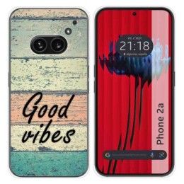 Funda Silicona para Nothing Phone 2a 5G diseño Madera 01 Dibujos