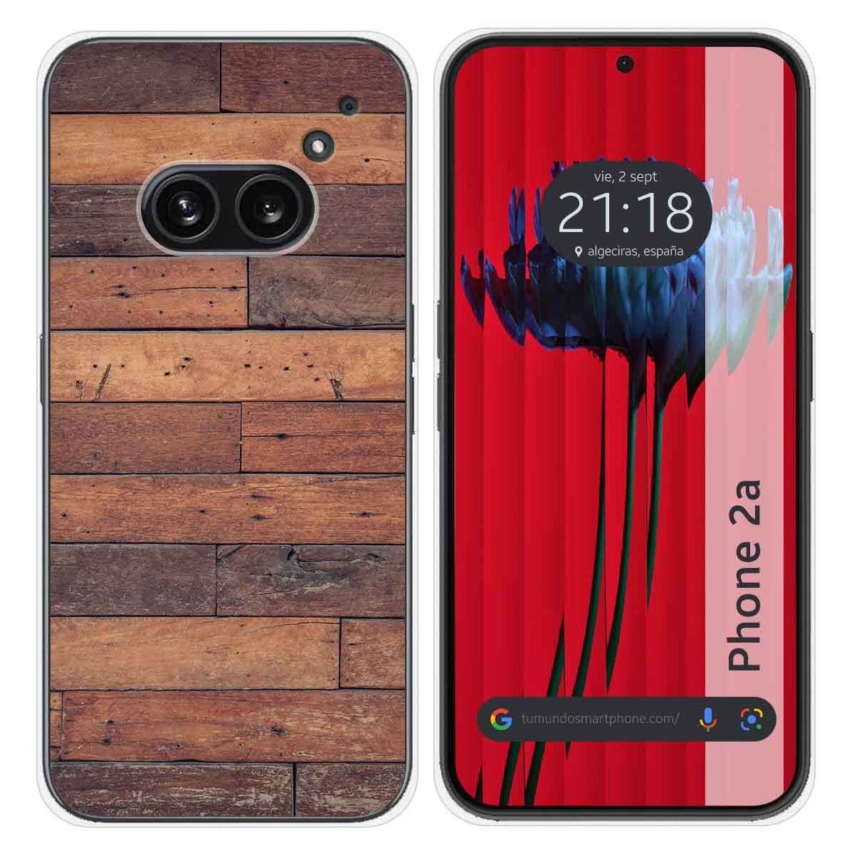 Funda Silicona para Nothing Phone 2a 5G diseño Madera 03 Dibujos