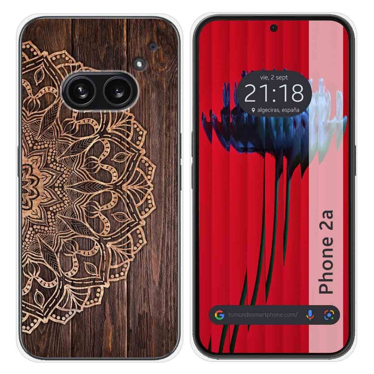 Funda Silicona para Nothing Phone 2a 5G diseño Madera 06 Dibujos