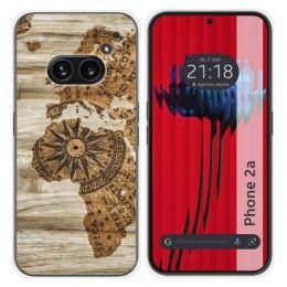 Funda Silicona para Nothing Phone 2a 5G diseño Madera 07 Dibujos