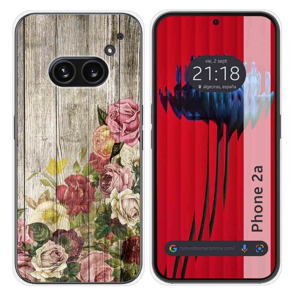 Funda Silicona para Nothing Phone 2a 5G diseño Madera 08 Dibujos