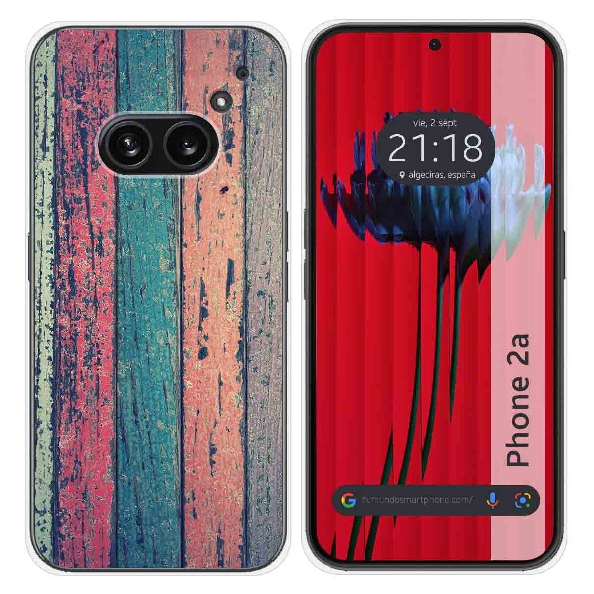 Funda Silicona para Nothing Phone 2a 5G diseño Madera 10 Dibujos