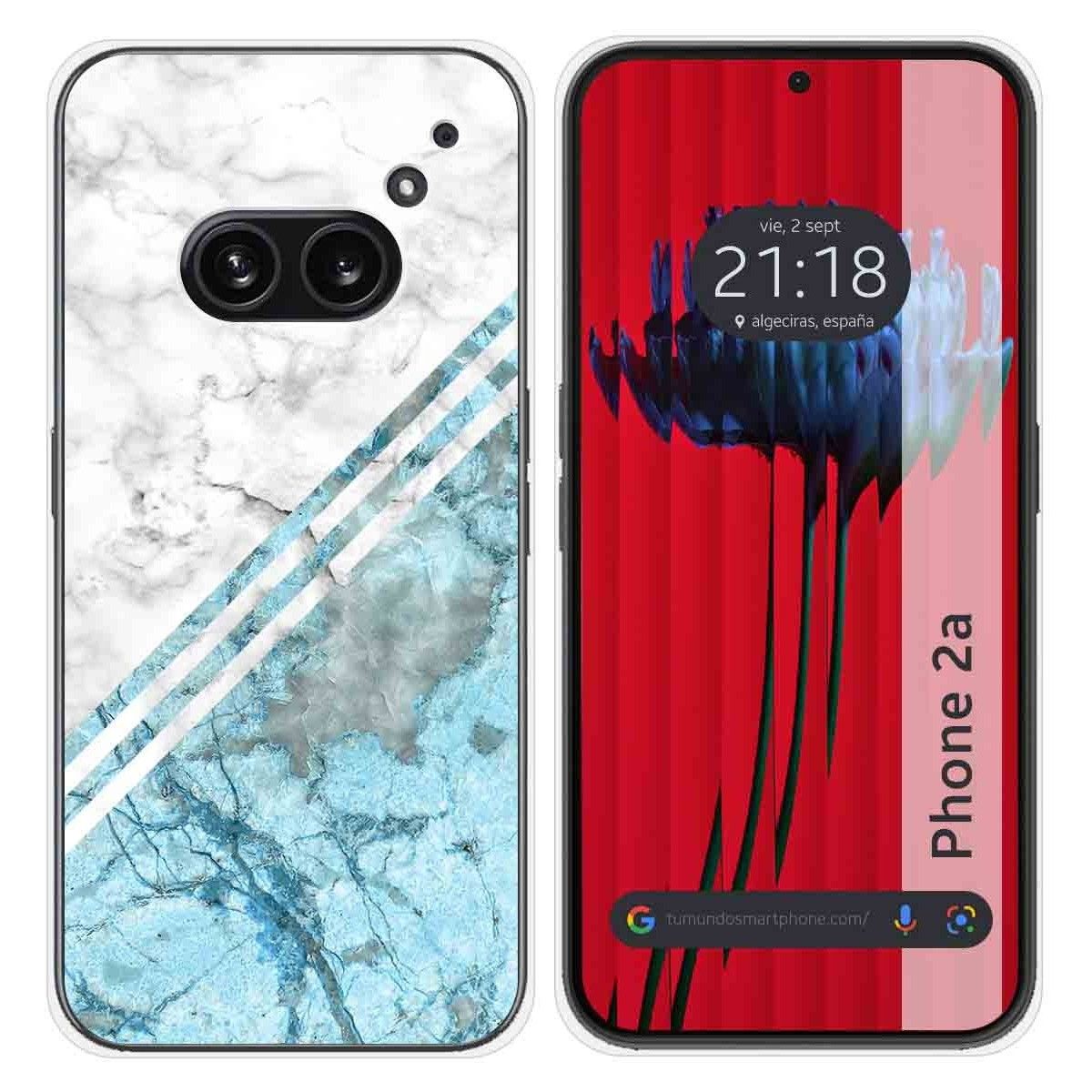 Funda Silicona para Nothing Phone 2a 5G diseño Mármol 02 Dibujos