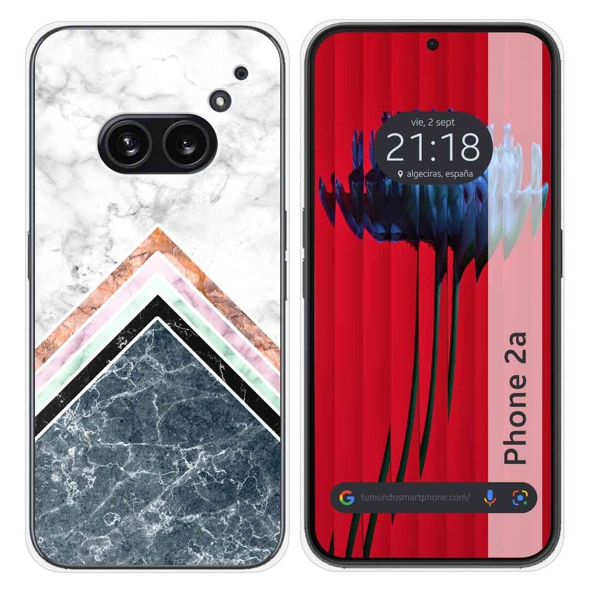 Funda Silicona para Nothing Phone 2a 5G diseño Mármol 05 Dibujos