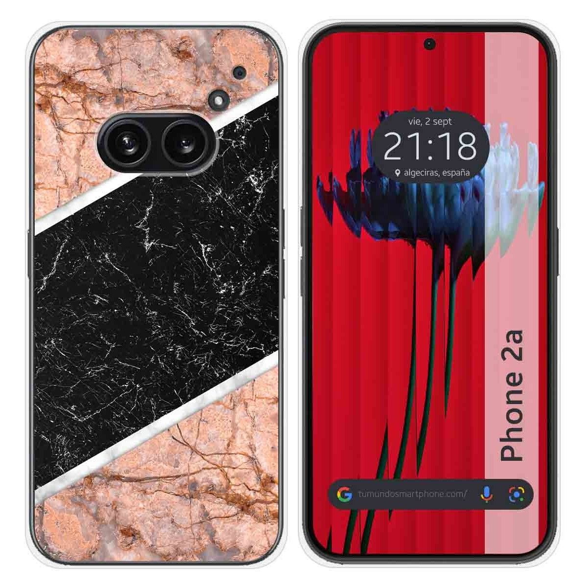 Funda Silicona para Nothing Phone 2a 5G diseño Mármol 07 Dibujos