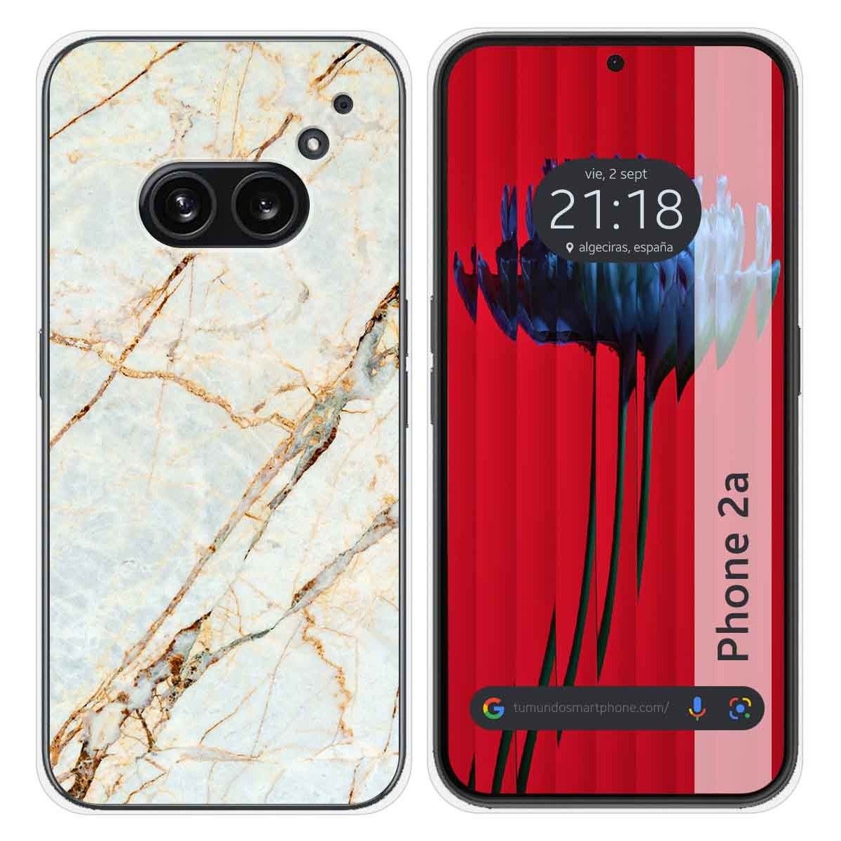 Funda Silicona para Nothing Phone 2a 5G diseño Mármol 13 Dibujos