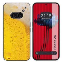 Funda Silicona para Nothing Phone 2a 5G diseño Cerveza Dibujos