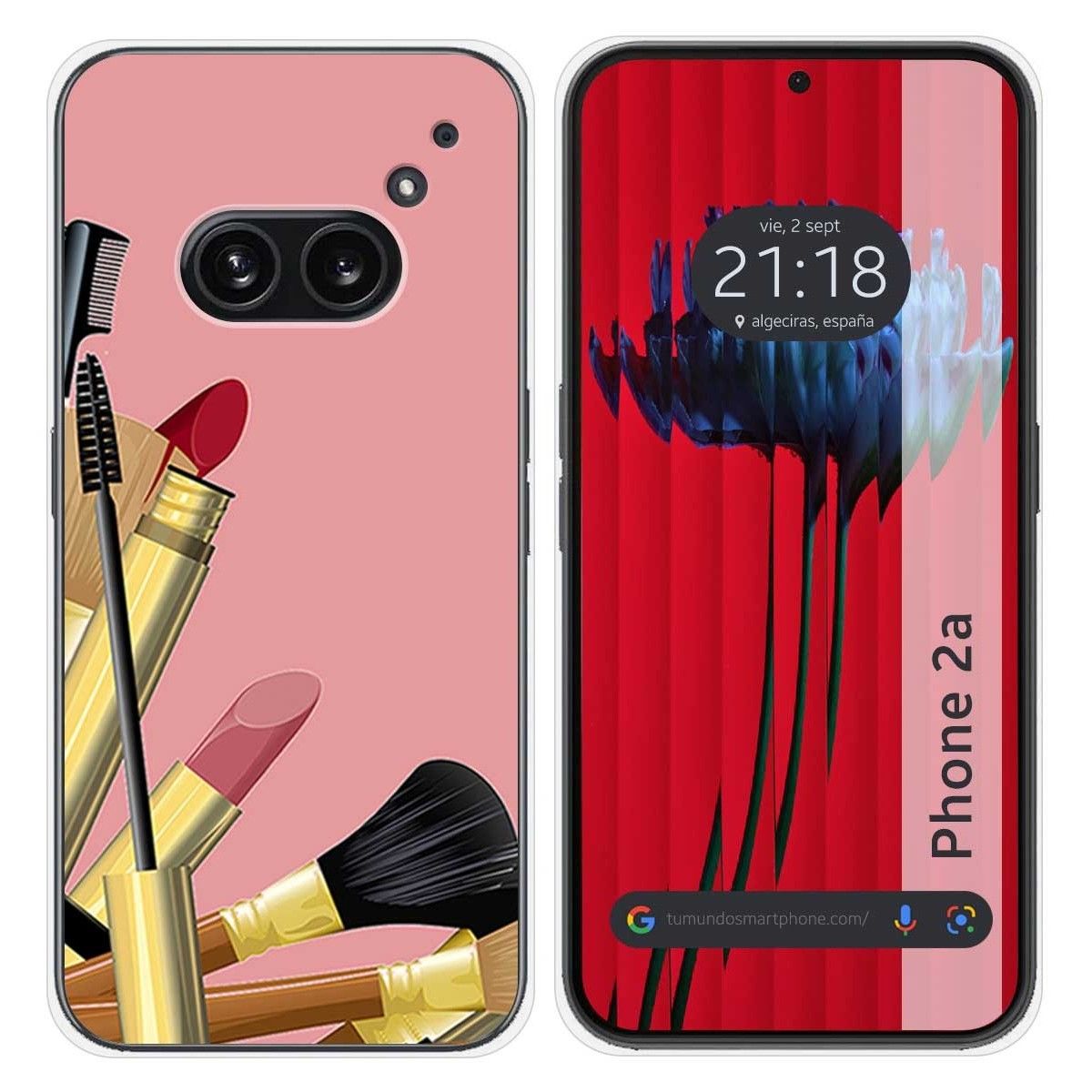 Funda Silicona para Nothing Phone 2a 5G diseño Brochas Dibujos