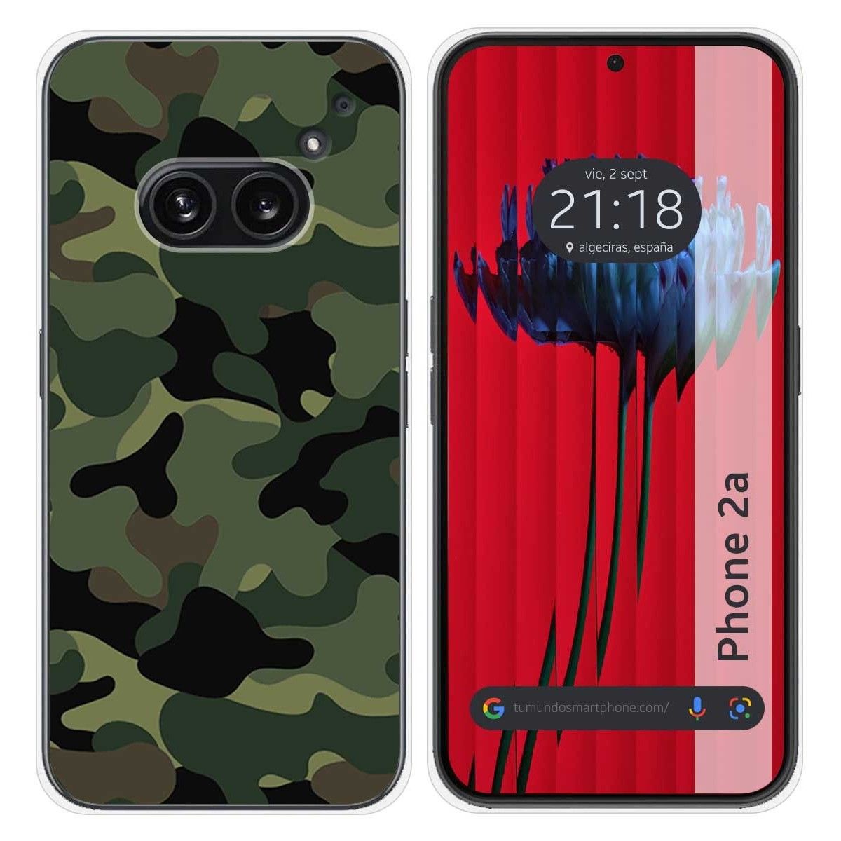 Funda Silicona para Nothing Phone 2a 5G diseño Camuflaje Dibujos