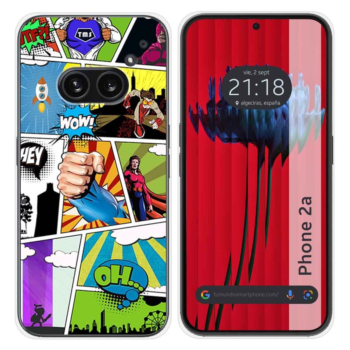 Funda Silicona para Nothing Phone 2a 5G diseño Comic Dibujos