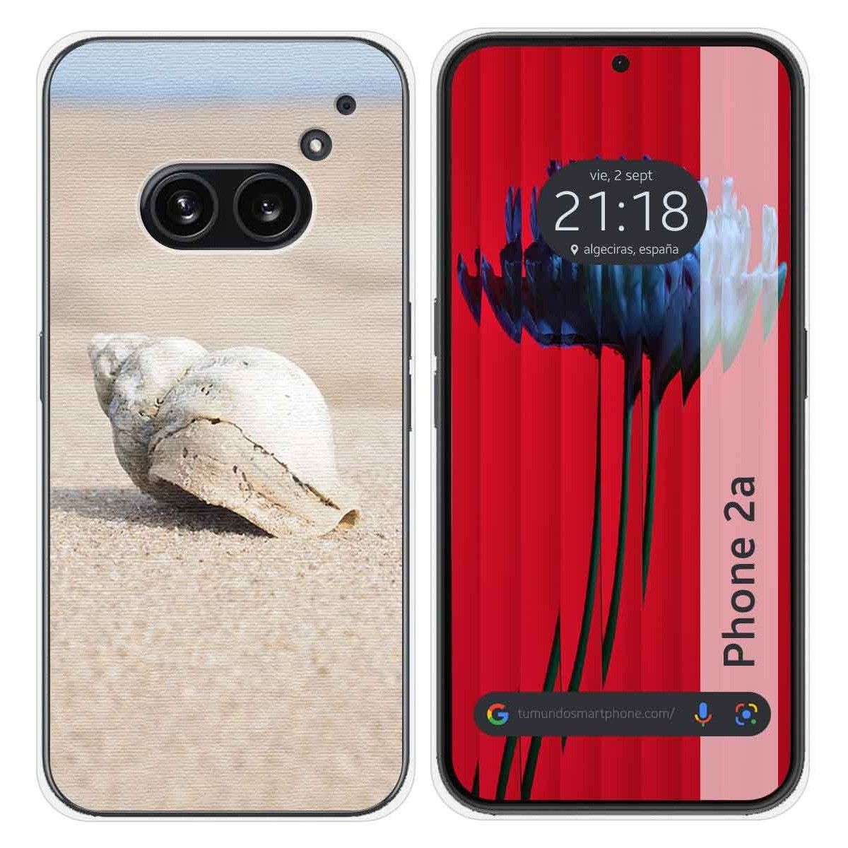 Funda Silicona para Nothing Phone 2a 5G diseño Concha Dibujos