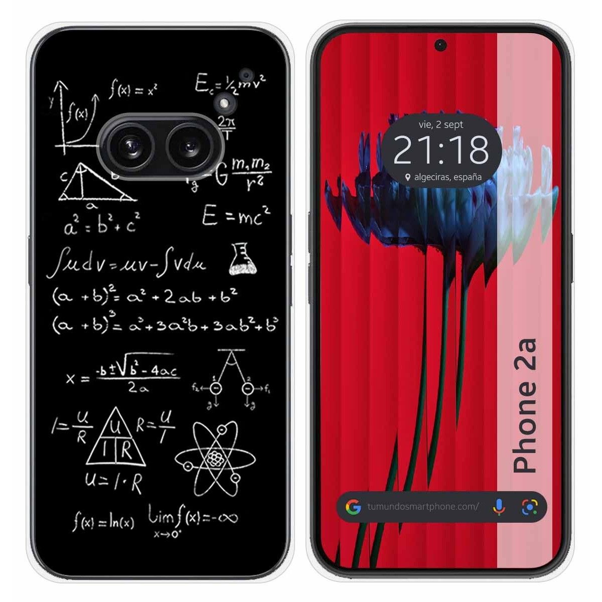 Funda Silicona para Nothing Phone 2a 5G diseño Formulas Dibujos