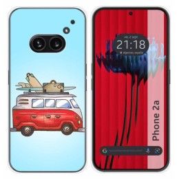 Funda Silicona para Nothing Phone 2a 5G diseño Furgoneta Dibujos