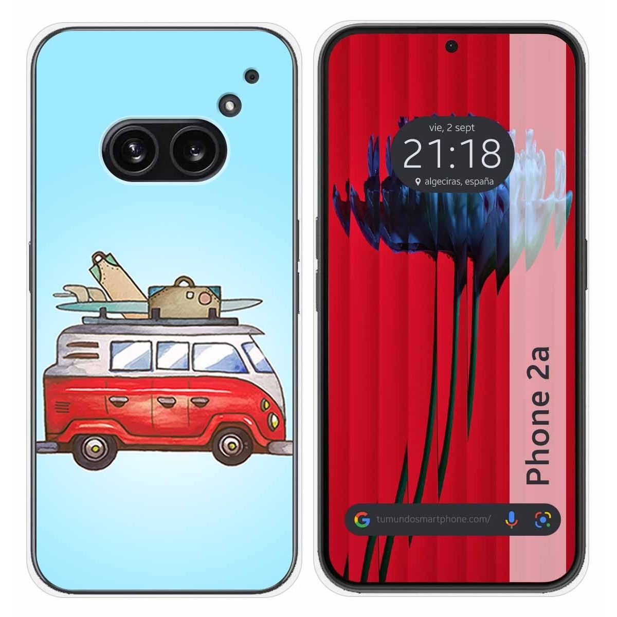 Funda Silicona para Nothing Phone 2a 5G diseño Furgoneta Dibujos